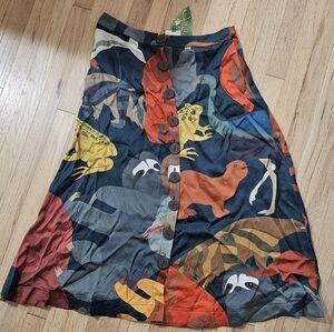FARM Rio Multicolor Animal Print Skirt